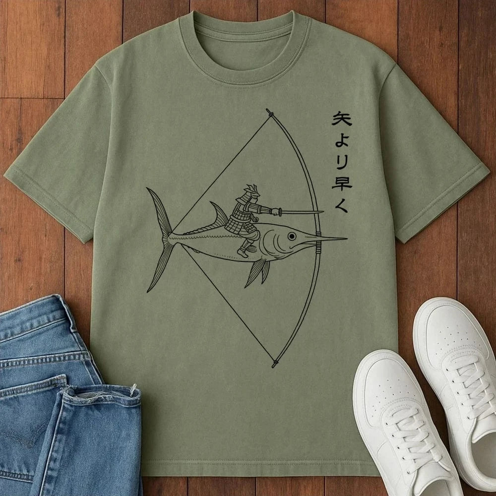 Faster Than Arrow T-Shirt Moss / S 27093286108727112876 T-Shirt
