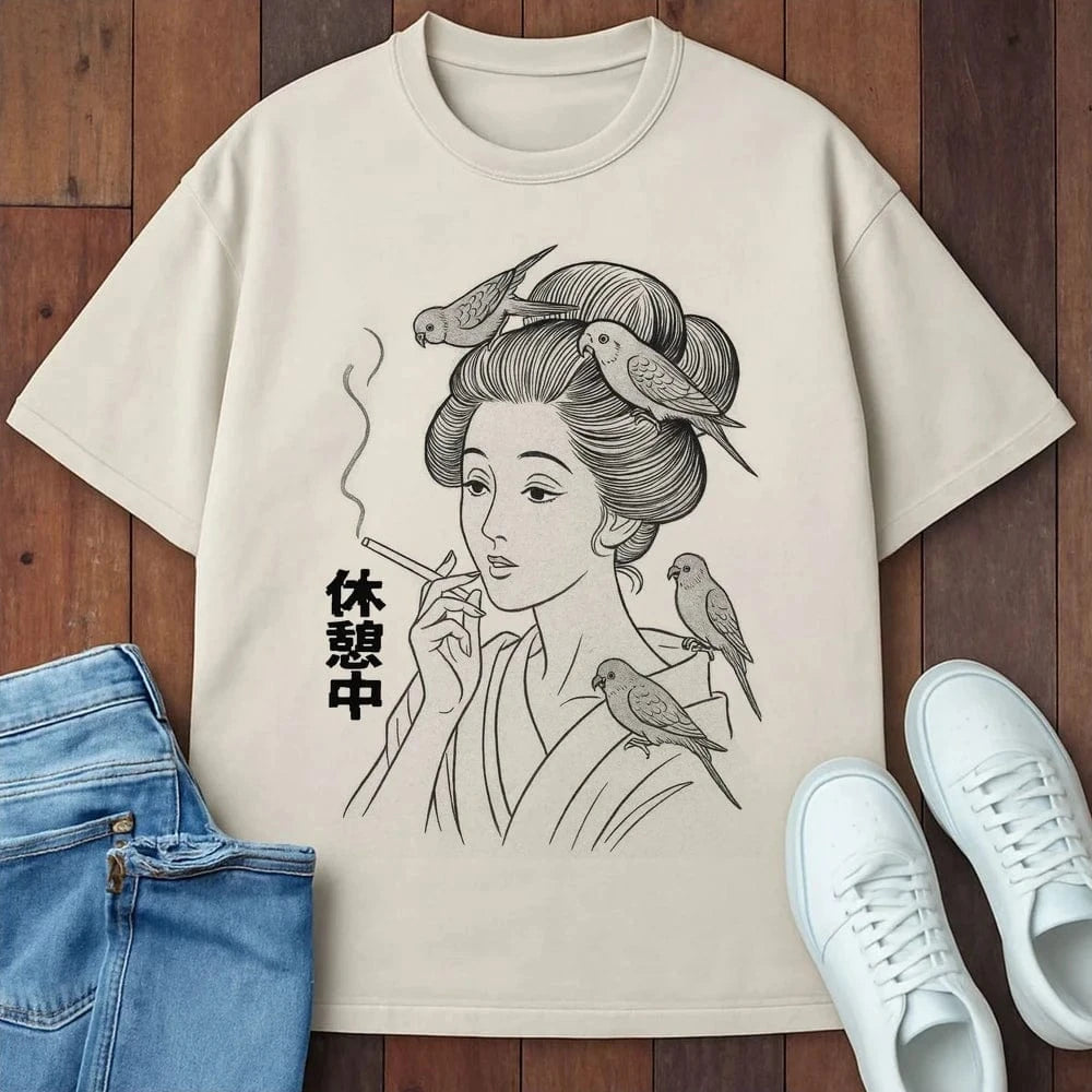 Feathered Vice T-Shirt Ivory / S 19110747444277689821 T-Shirt