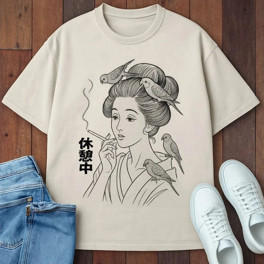 Feathered Vice T-Shirt Ivory / S 19110747444277689821 T-Shirt