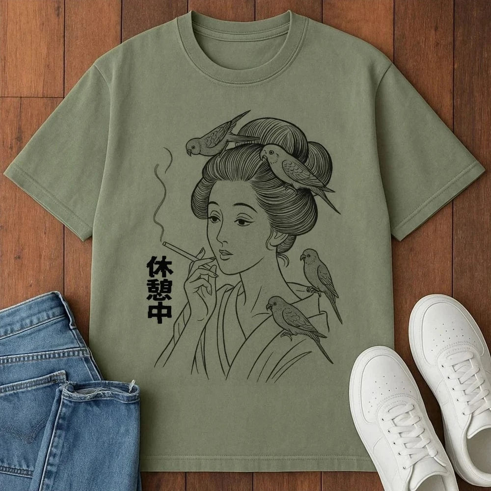 Feathered Vice T-Shirt Moss / S 24694085120725023044 T-Shirt