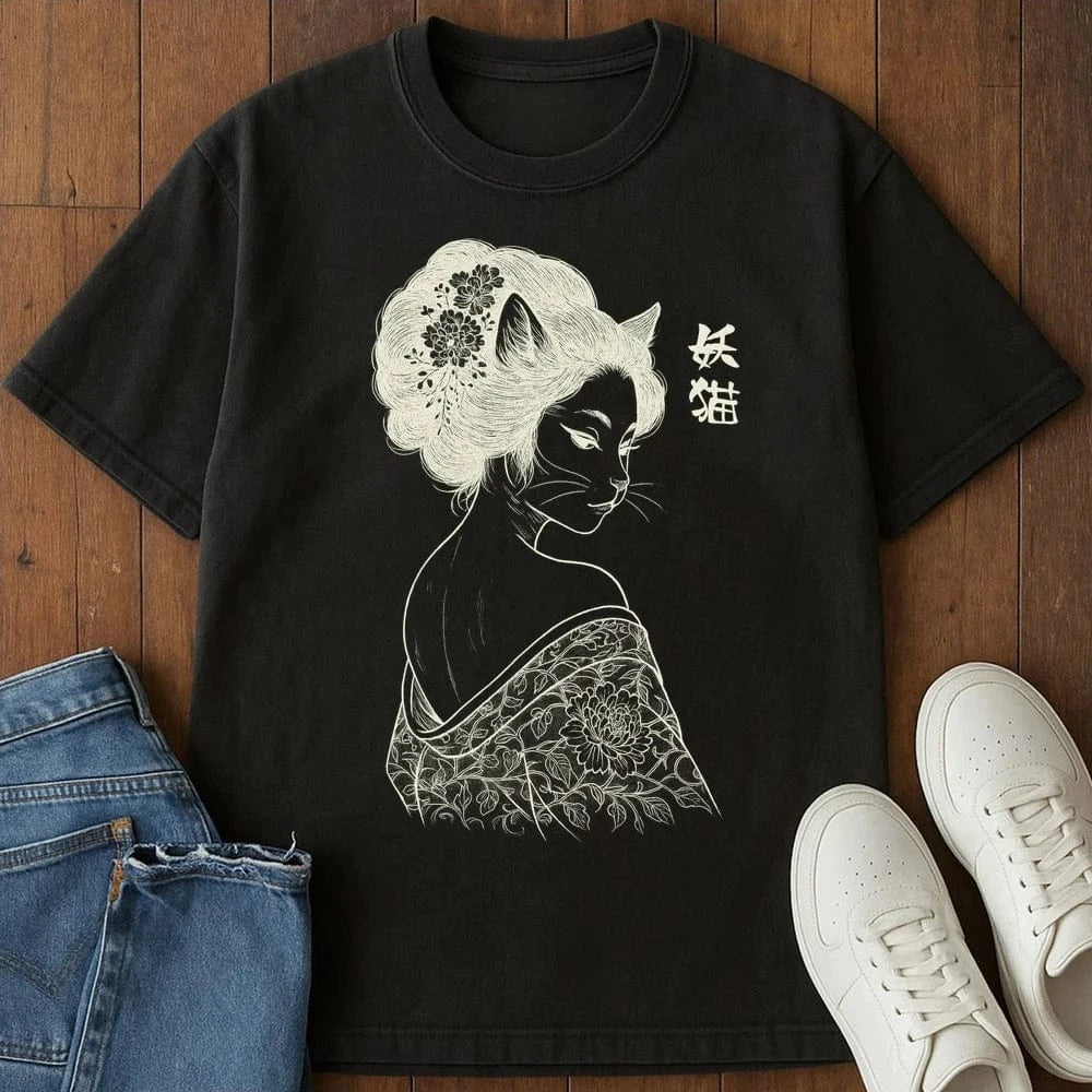 Feline Enchantress T-Shirt Black / S 75083718177410462274 T-Shirt