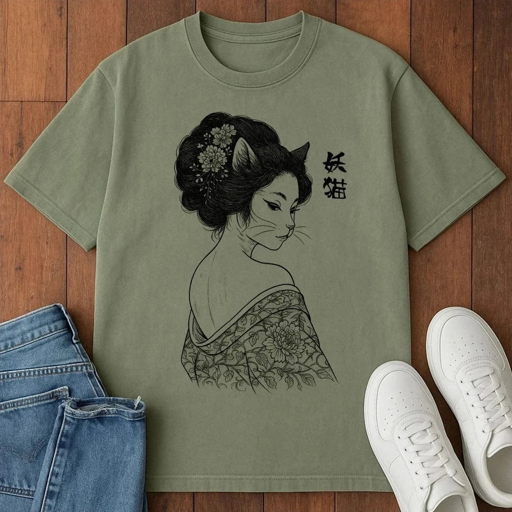 Feline Enchantress T-Shirt Moss / S 26651684749012408501 T-Shirt