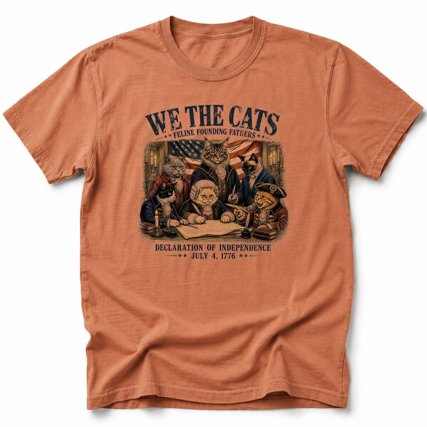 Feline Founding Fathers T-Shirt Yam / S 10718769217300335645 T-Shirt
