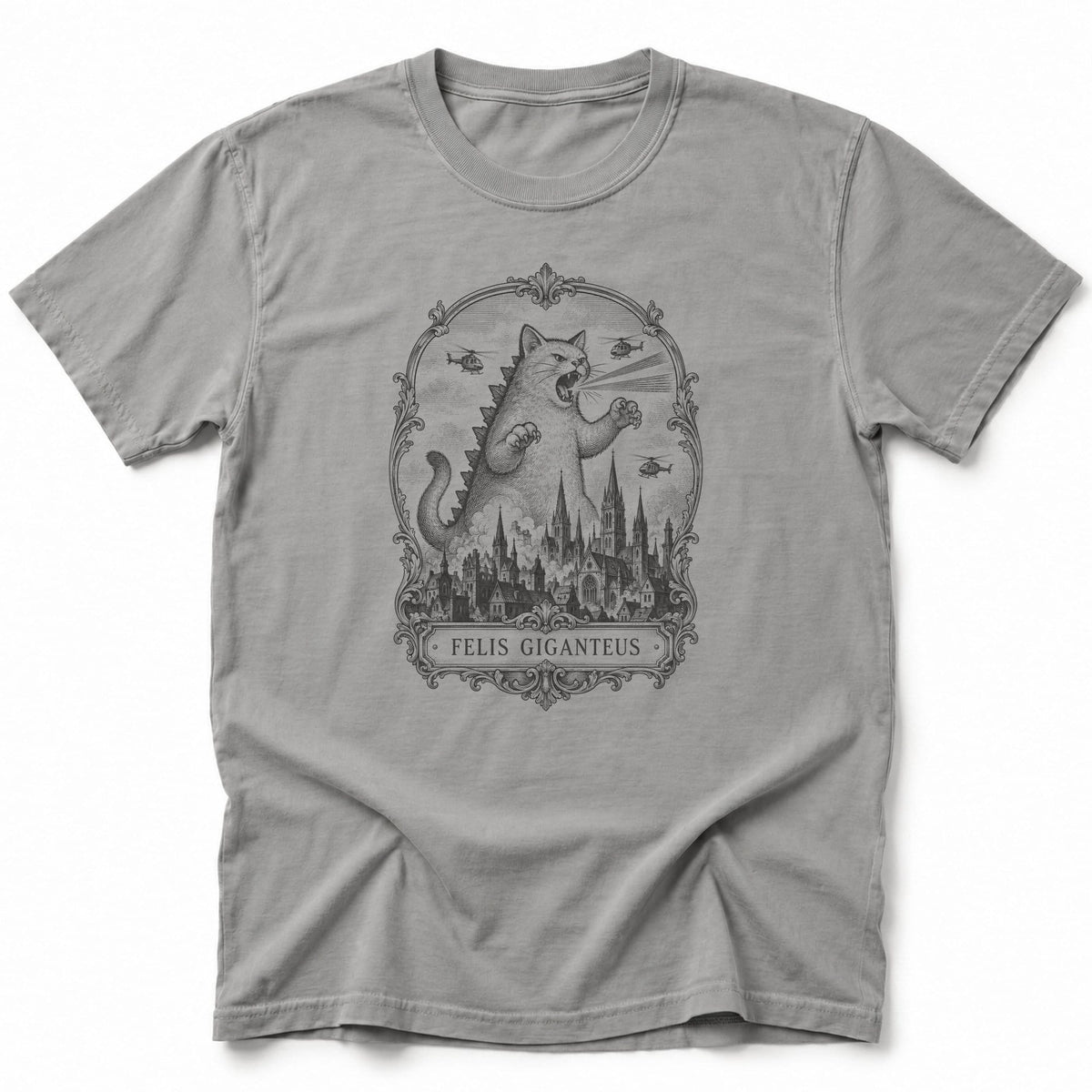 Felis Giganteus T-Shirt Grey / S 67591957030336003228 T-Shirt