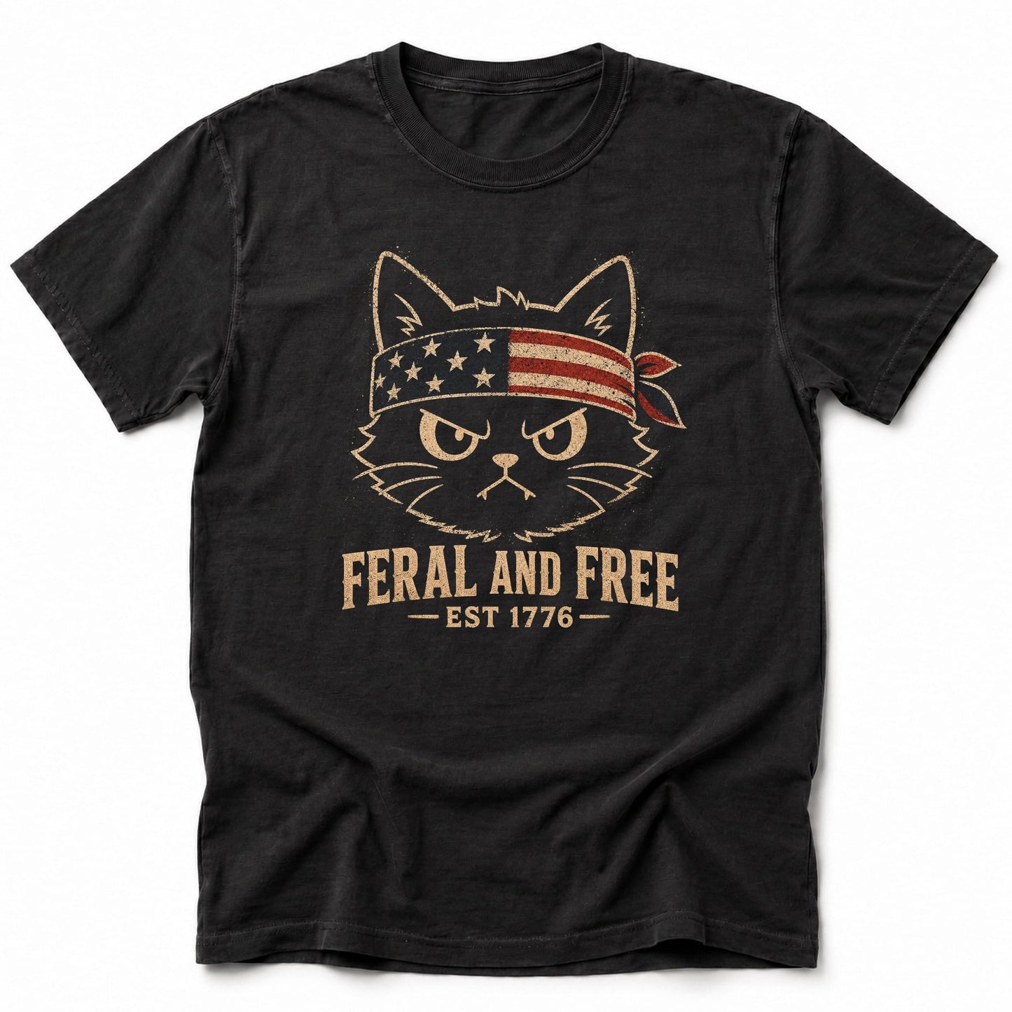 Feral and Free 1776 T-Shirt Black / S 22070737606082695598 T-Shirt