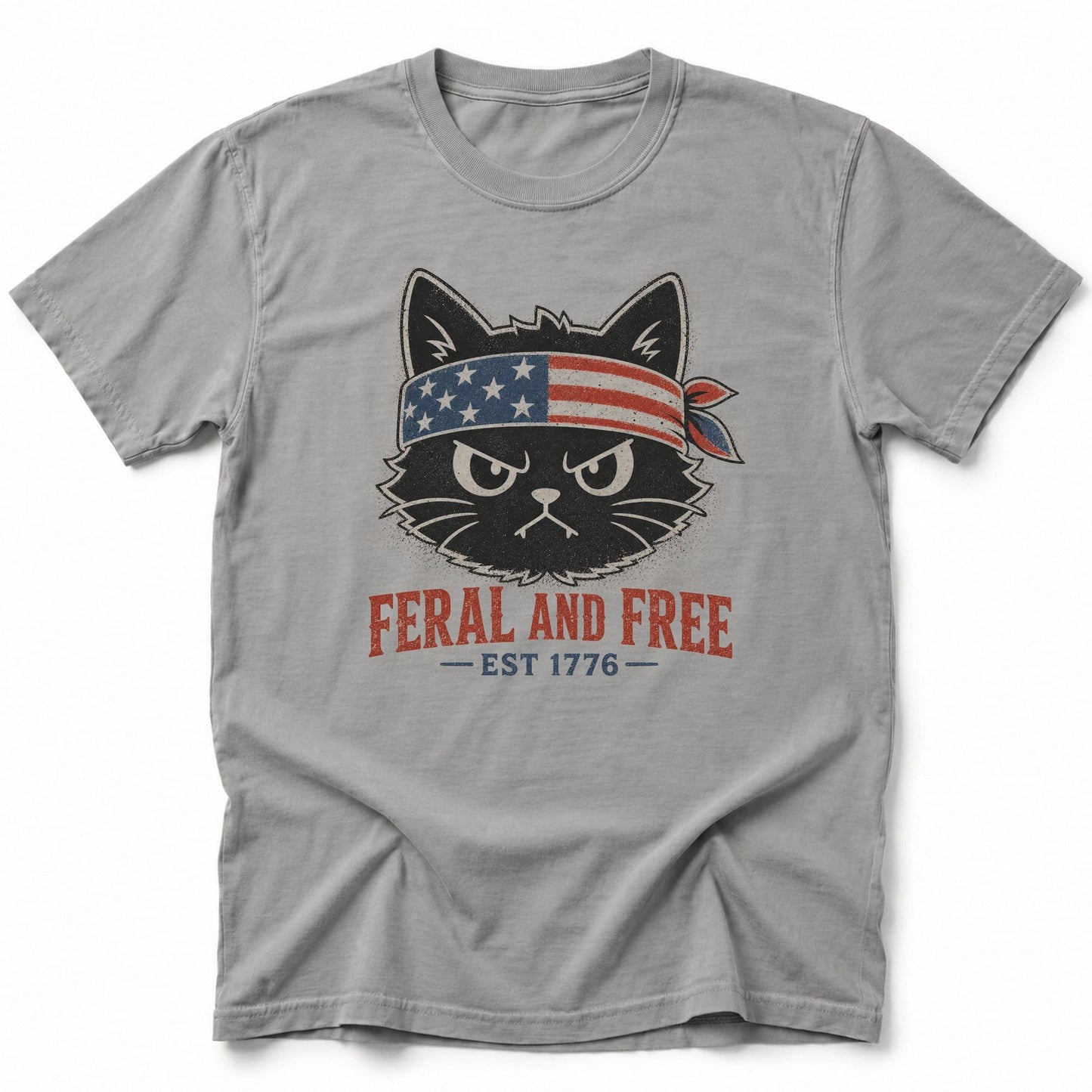 Feral and Free 1776 T-Shirt Grey / S 27658919841863003194 T-Shirt
