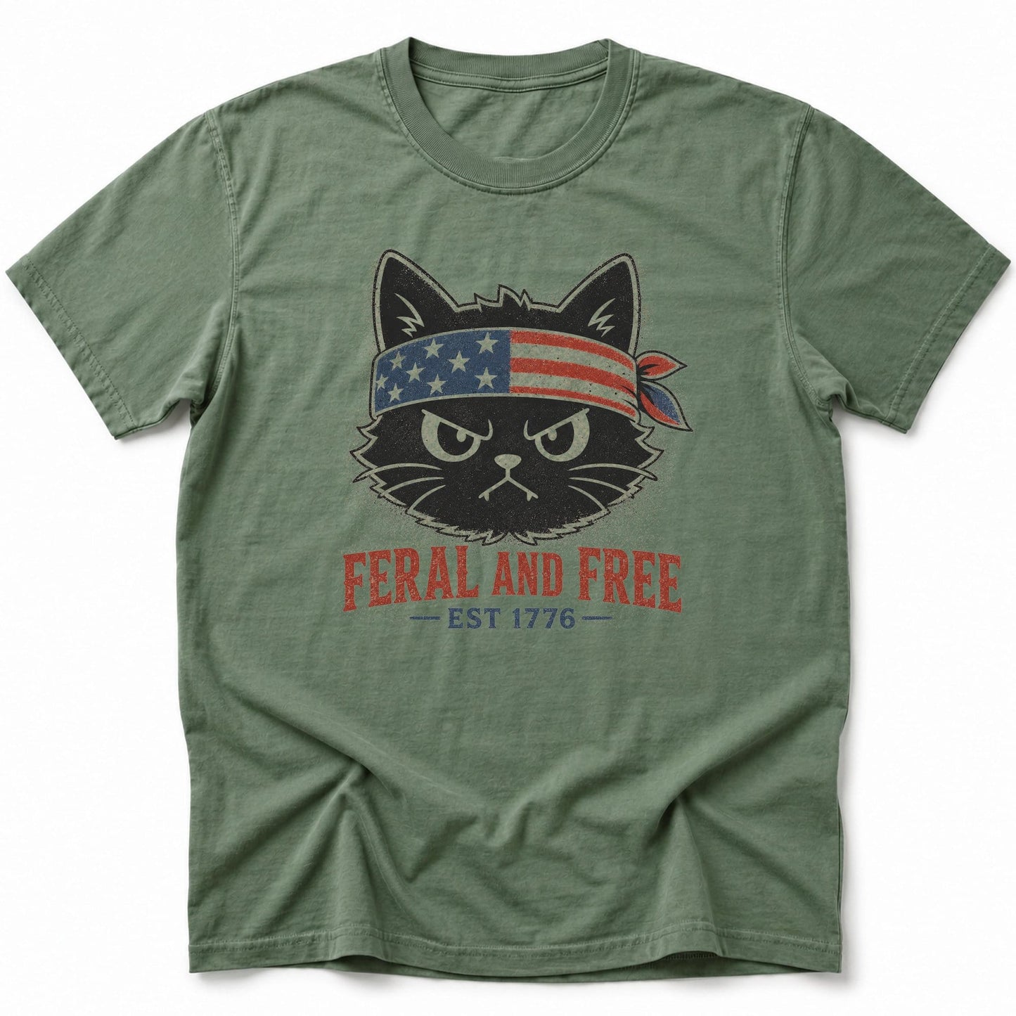 Feral and Free 1776 T-Shirt Moss / S 27477245159289412001 T-Shirt
