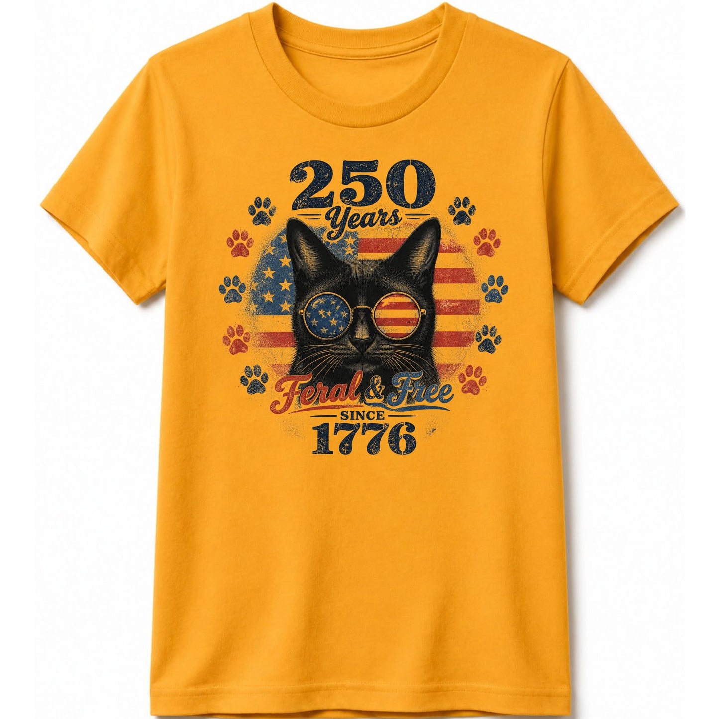 Feral and Free Kids Tee S / Gold 63253871338502039571 Kids clothes
