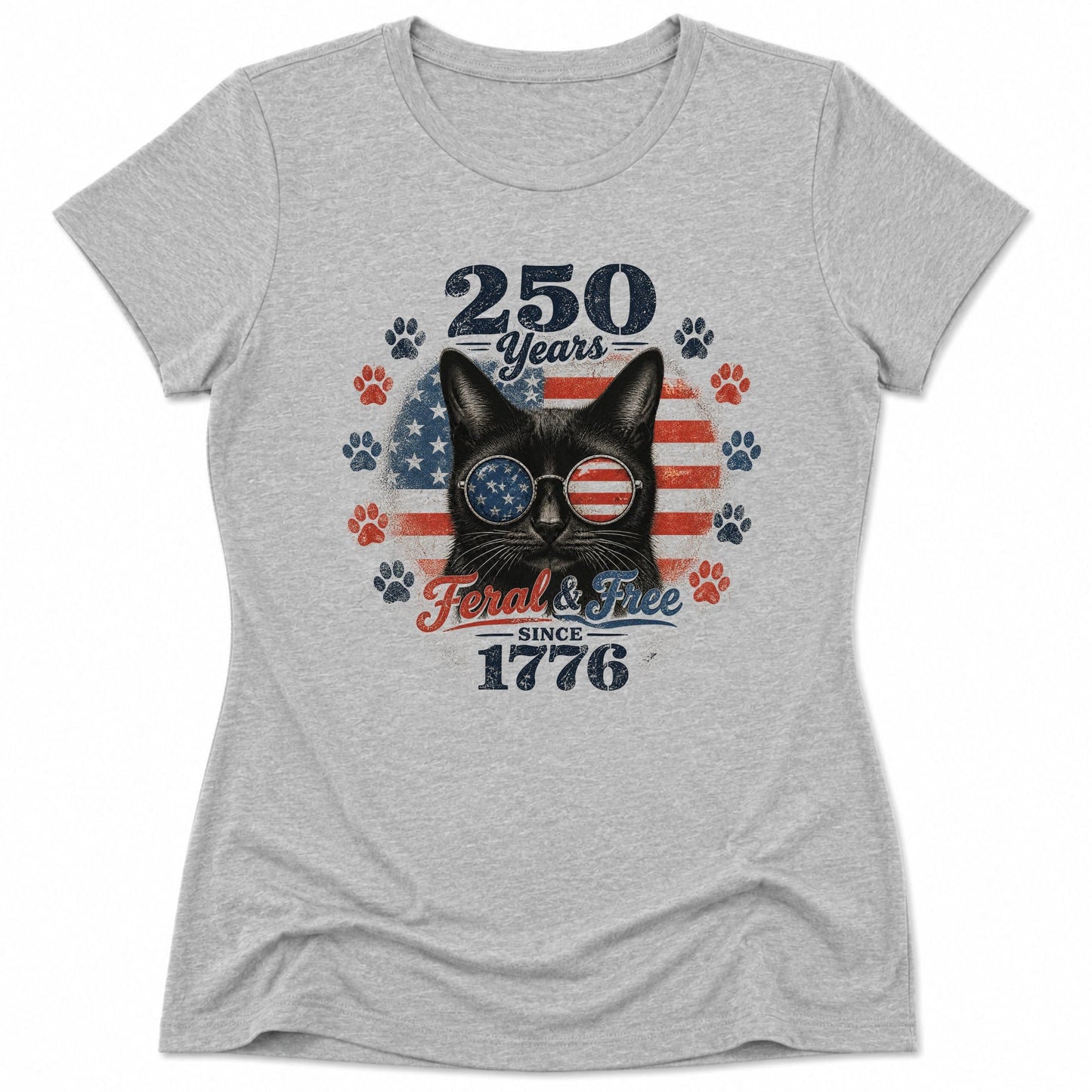 Feral and Free Womens Tee S / Athletic Heather 24558043848339796344 T-Shirt