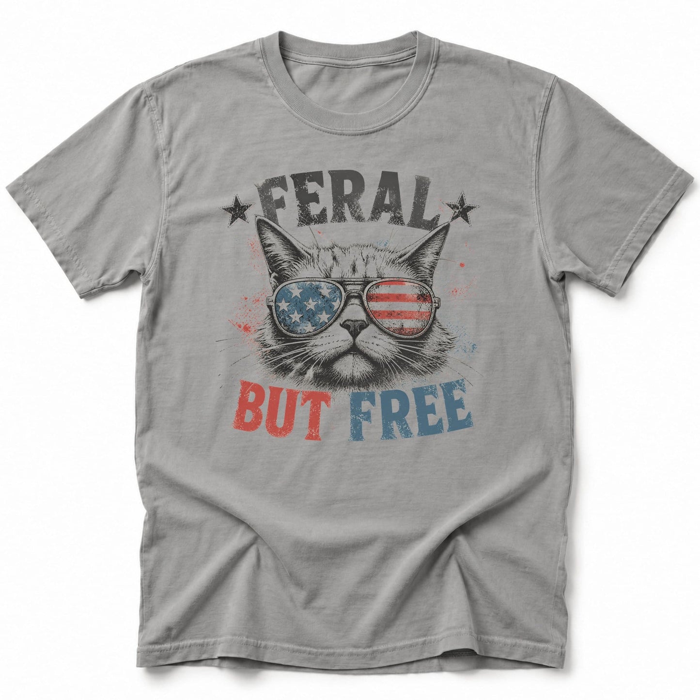 Feral But Free T-Shirt Grey / S 35669154699839907100 T-Shirt
