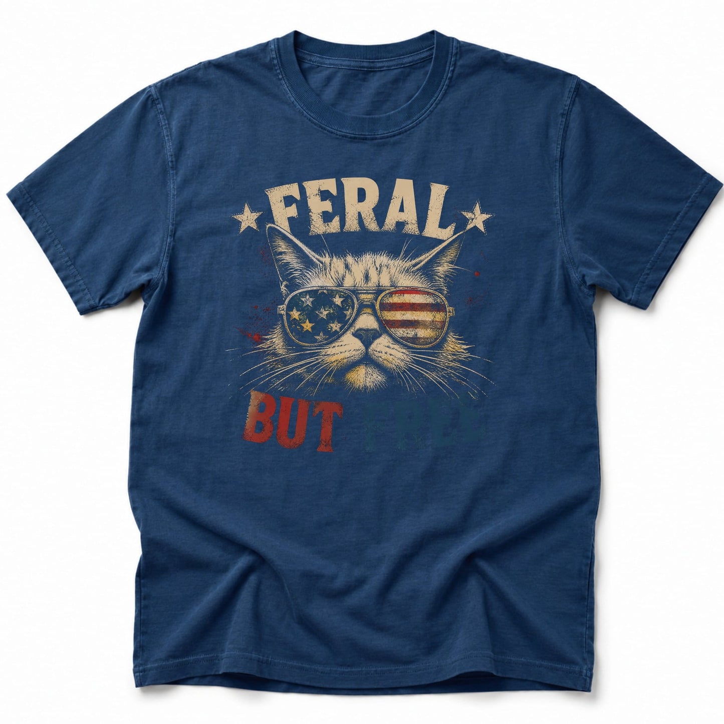 Feral But Free T-Shirt Navy / S 31267284509894743555 T-Shirt