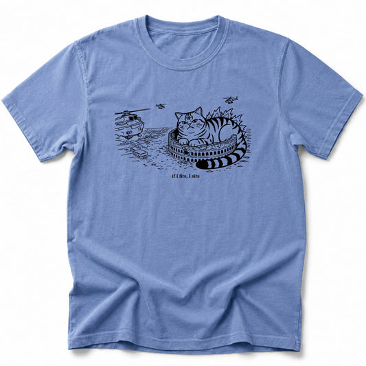 Fits And Sits T-Shirt Blue Jean / S 23453294529788140085 T-Shirt