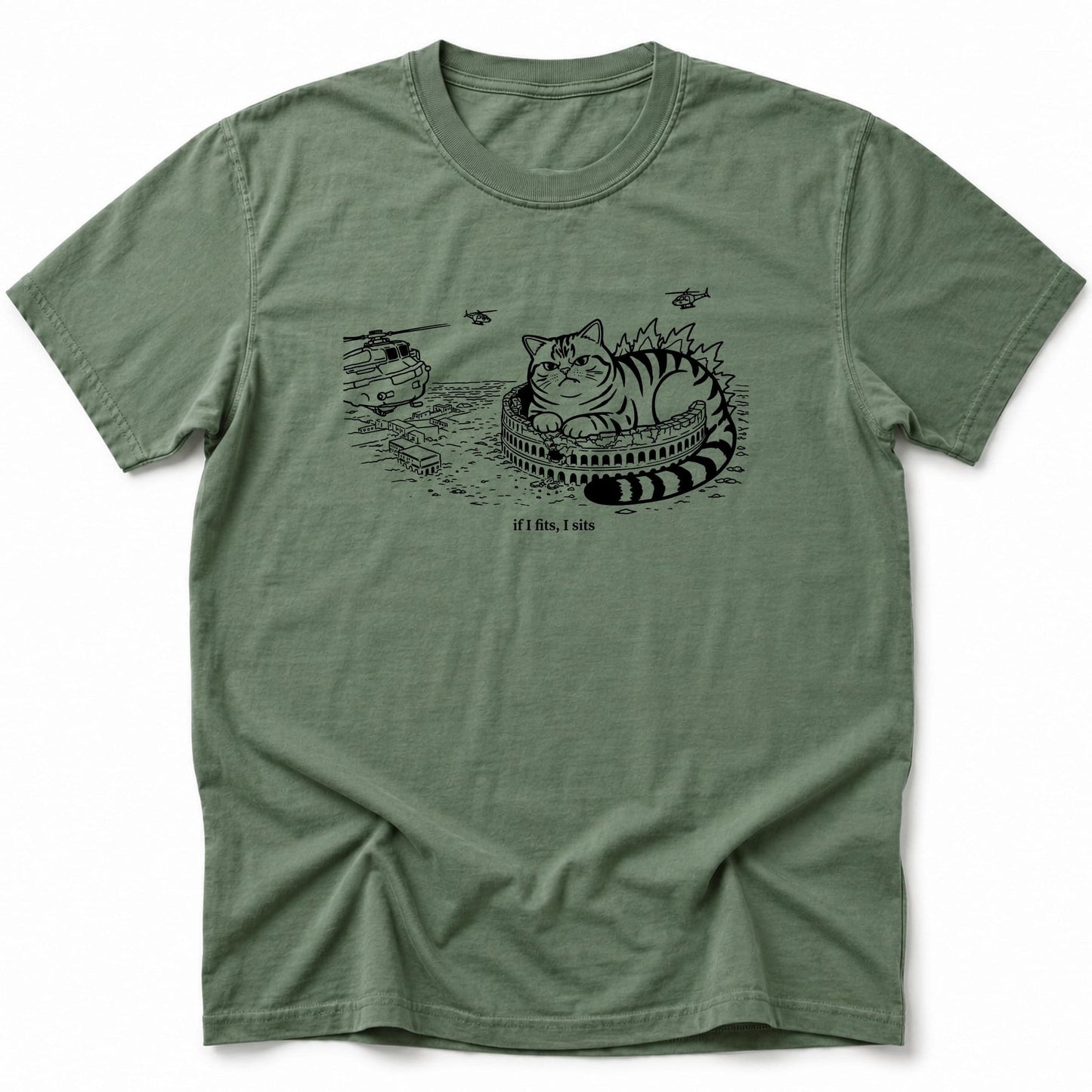 Fits And Sits T-Shirt Moss / S 55390254479205487370 T-Shirt