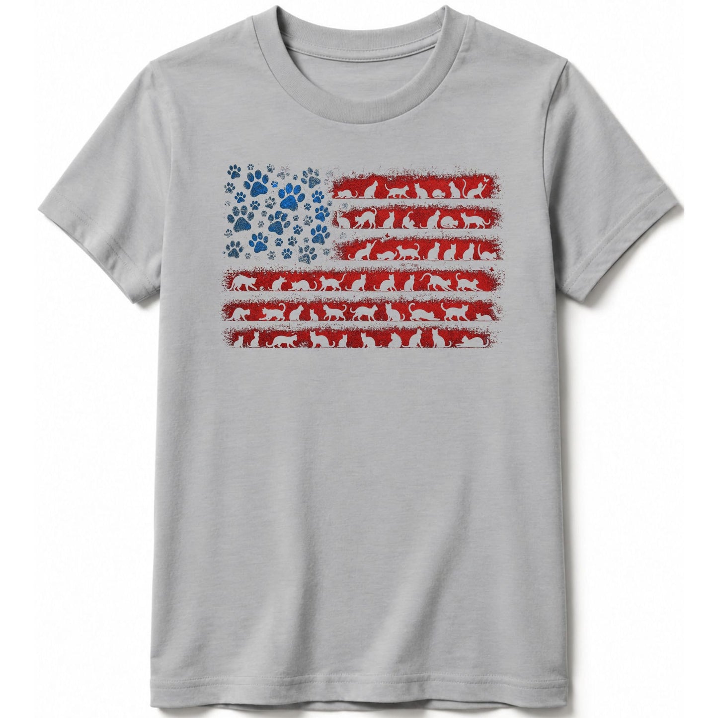Flag of Ameowica Kids Tee S / Athletic Heather 19707474124282119164 Kids clothes