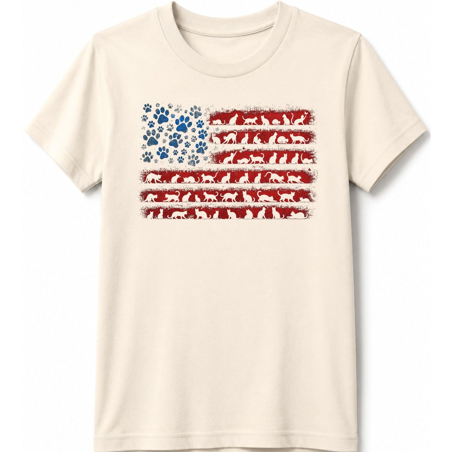 Flag of Ameowica Kids Tee S / Natural 75122959062593700756 Kids clothes