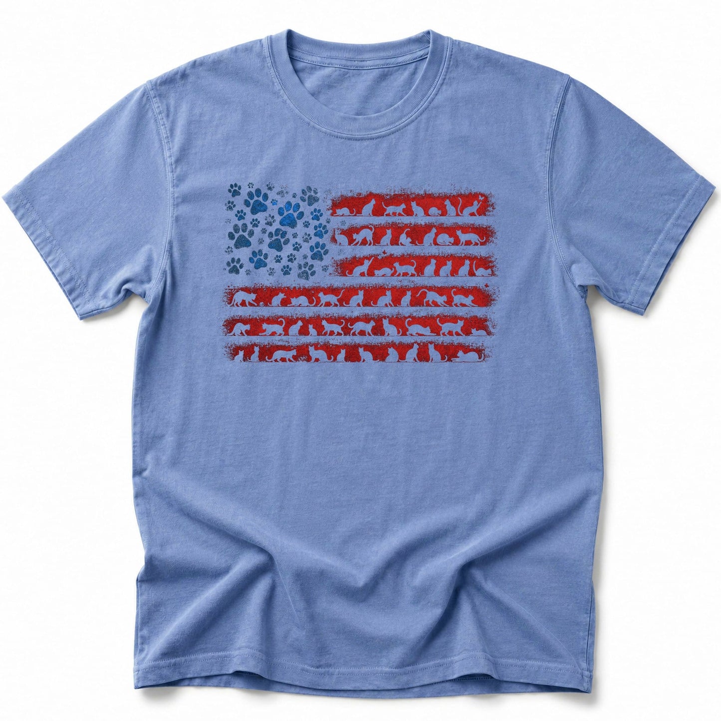 Flag of Ameowica T-Shirt Blue Jean / S 23150510244263263686 T-Shirt