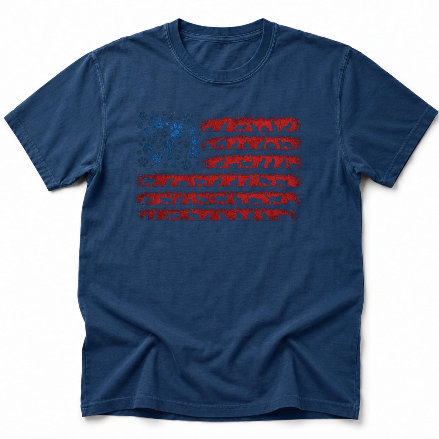 Flag of Ameowica T-Shirt Navy / S 30056238139438879772 T-Shirt