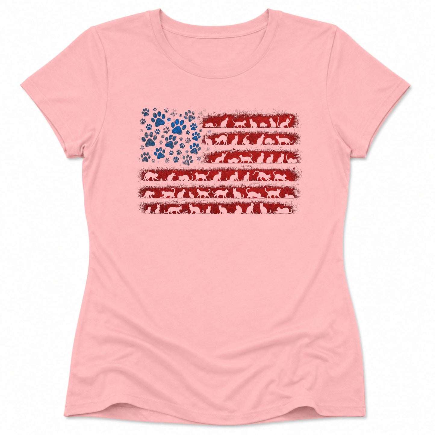 Flag of Ameowica Womens Tee S / Pink 93685381456089630738 T-Shirt
