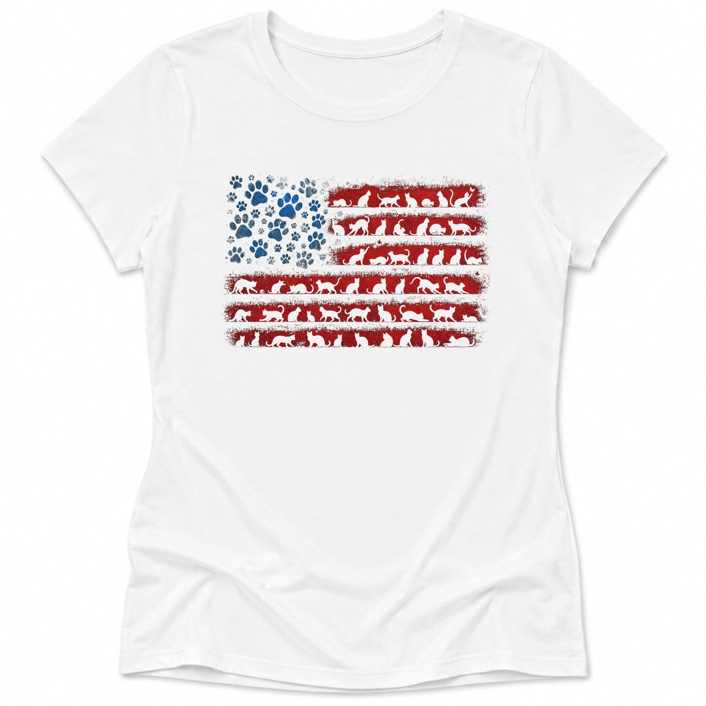 Flag of Ameowica Womens Tee S / White 91988362849088569516 T-Shirt