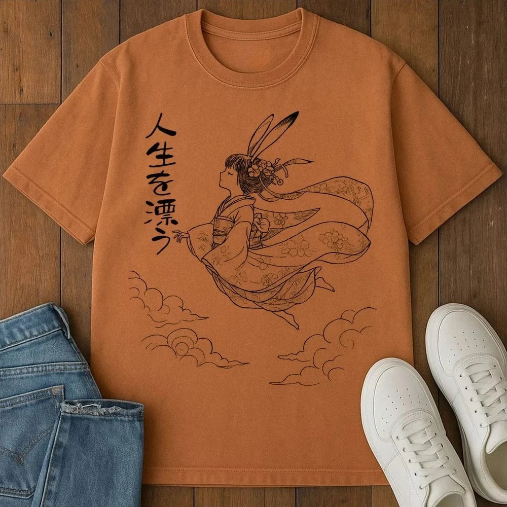 Floating Through Life T-Shirt Yam / S 15269436848252441983 T-Shirt