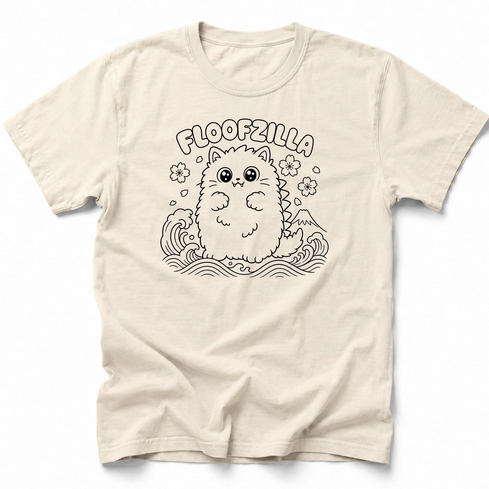 Floofzilla T-Shirt Ivory / S 29855178792955057373 T-Shirt