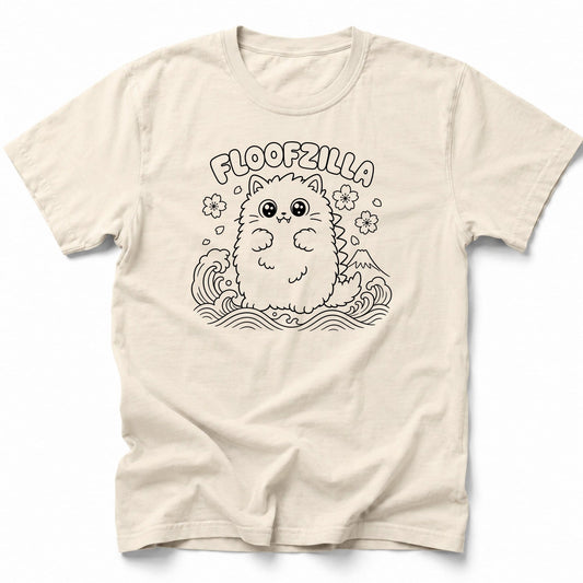 Floofzilla T-Shirt Ivory / S 29855178792955057373 T-Shirt
