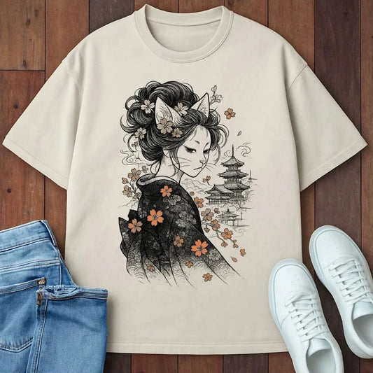 Floral Maiden T-Shirt Ivory / S 18925703925587160117 T-Shirt