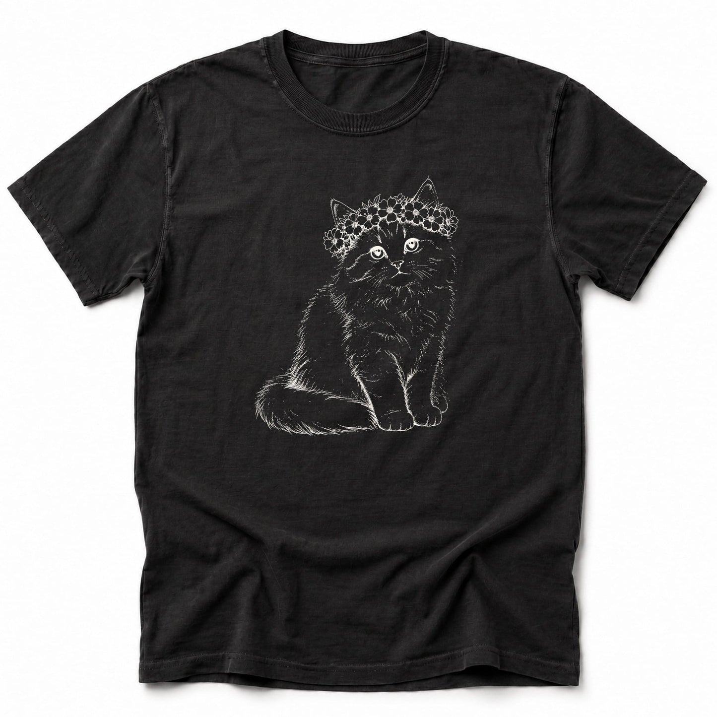 Floral T-Shirt Black / S 23232103821407910293 T-Shirt