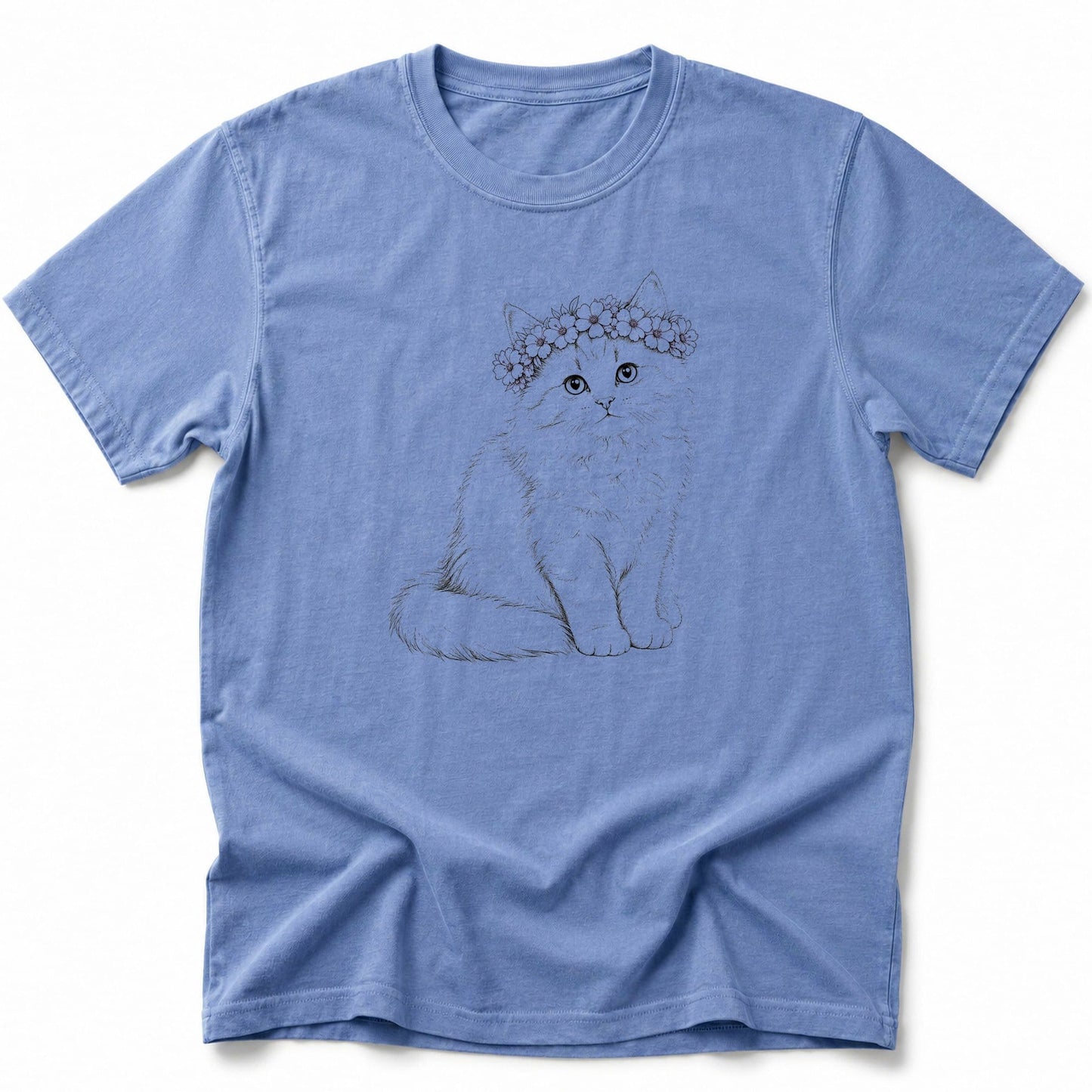 Floral T-Shirt Blue Jean / S 26646310347376688477 T-Shirt