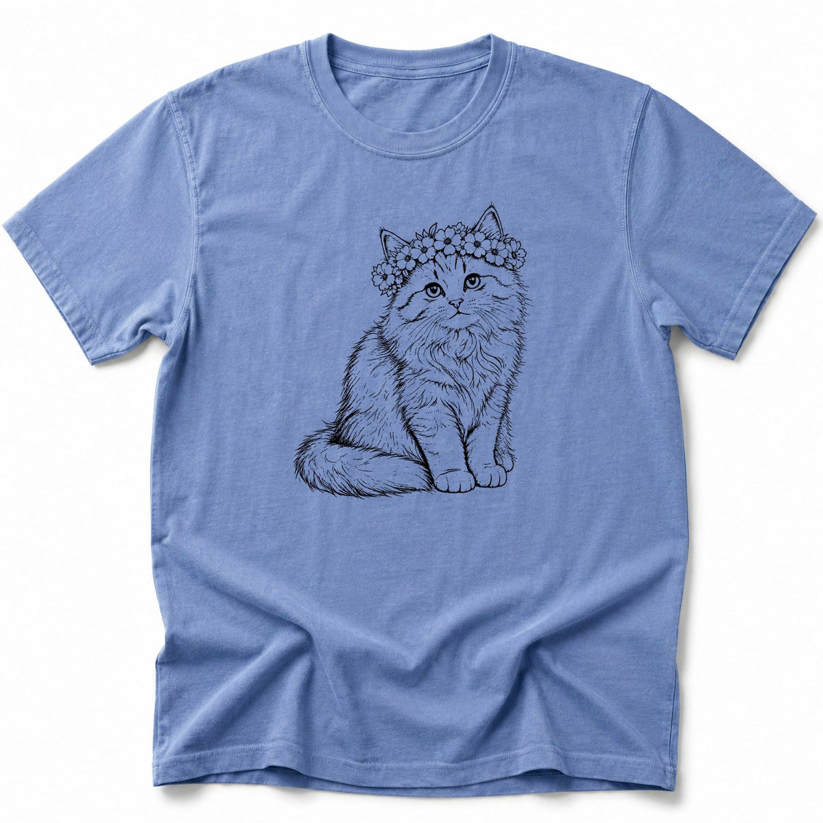 Floral T-Shirt Blue Jean / S 26646310347376688477 T-Shirt
