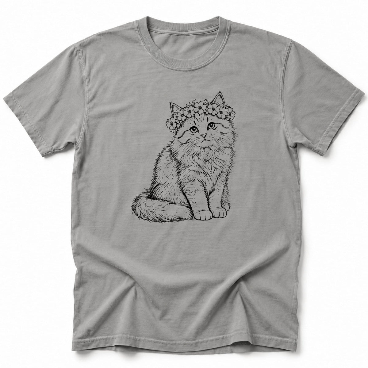 Floral T-Shirt Grey / S 27434861012524908435 T-Shirt