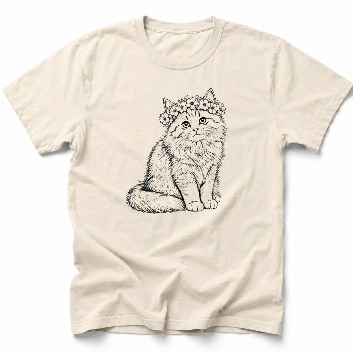 Floral T-Shirt Ivory / S 32371591006472852096 T-Shirt