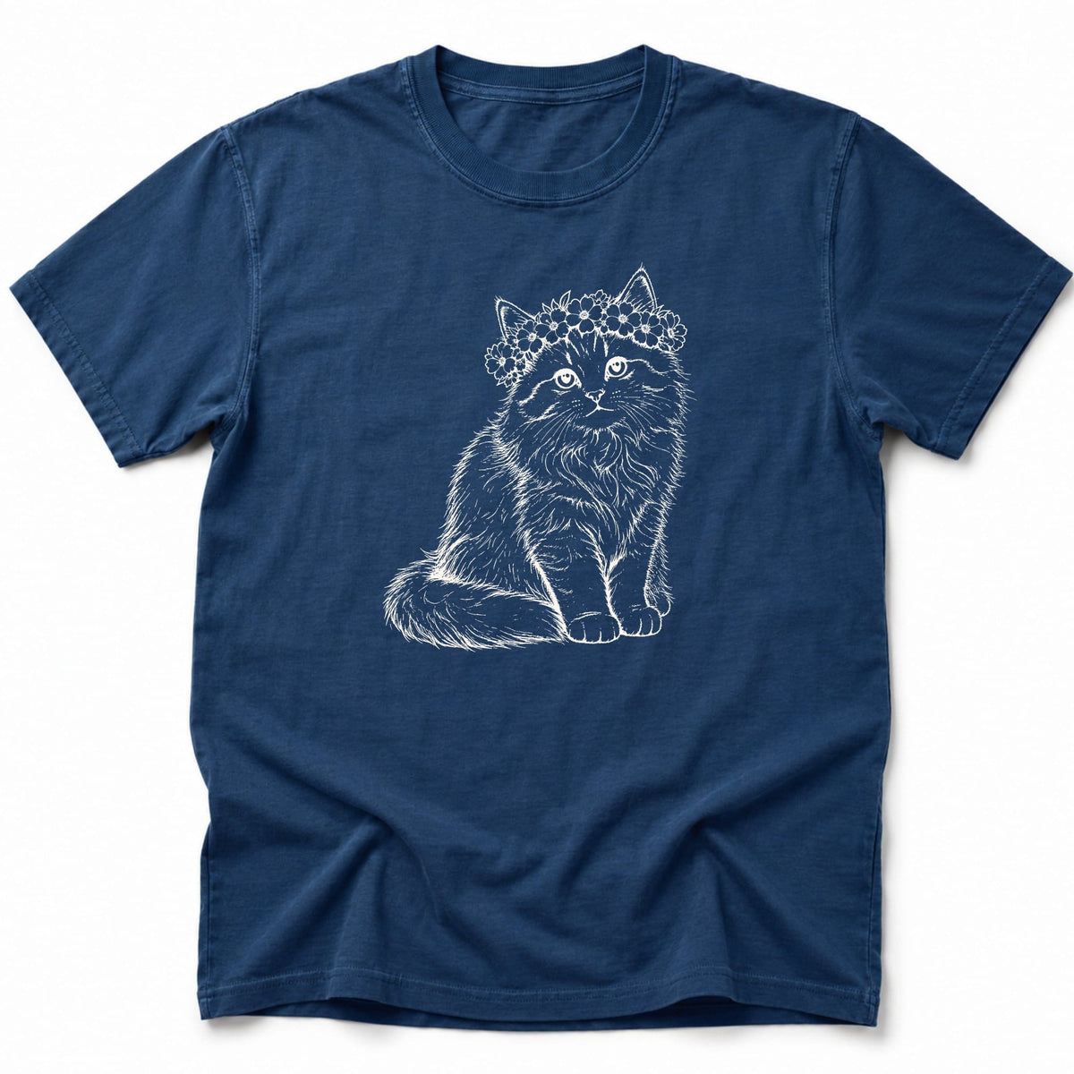 Floral T-Shirt Navy / S 27325830873532356820 T-Shirt