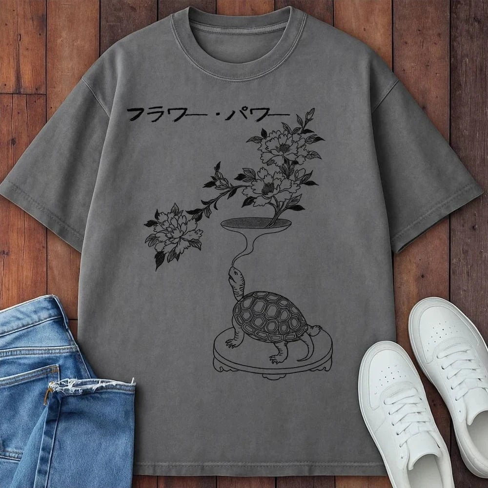 Flower Power T-Shirt Grey / S 25702791807877346929 T-Shirt