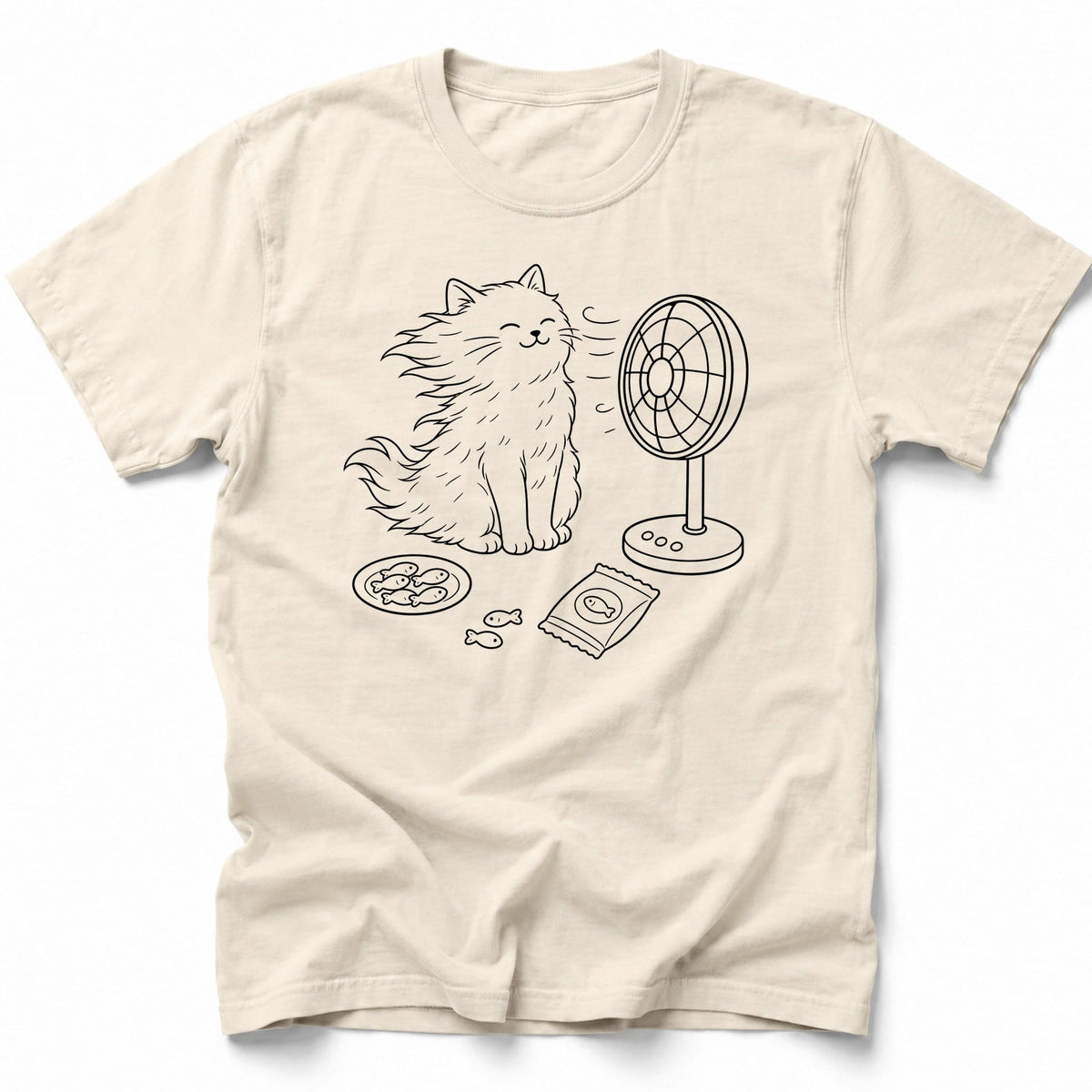 Fluff Fan T-Shirt Ivory / S 21207656295192770749 T-Shirt