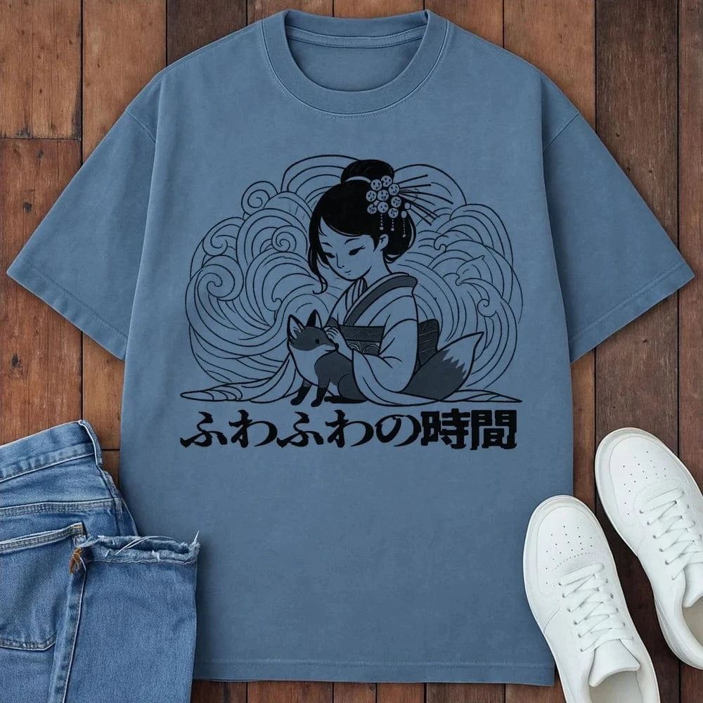 Fluffy Time T-Shirt Blue Jean / S 99700478934483490369 T-Shirt