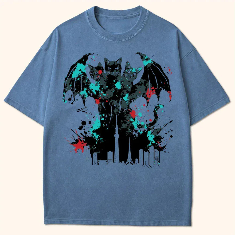 Founders Of Chaos King Nekodorah T-Shirt Blue Jean / S 17104593640570981946 T-Shirt
