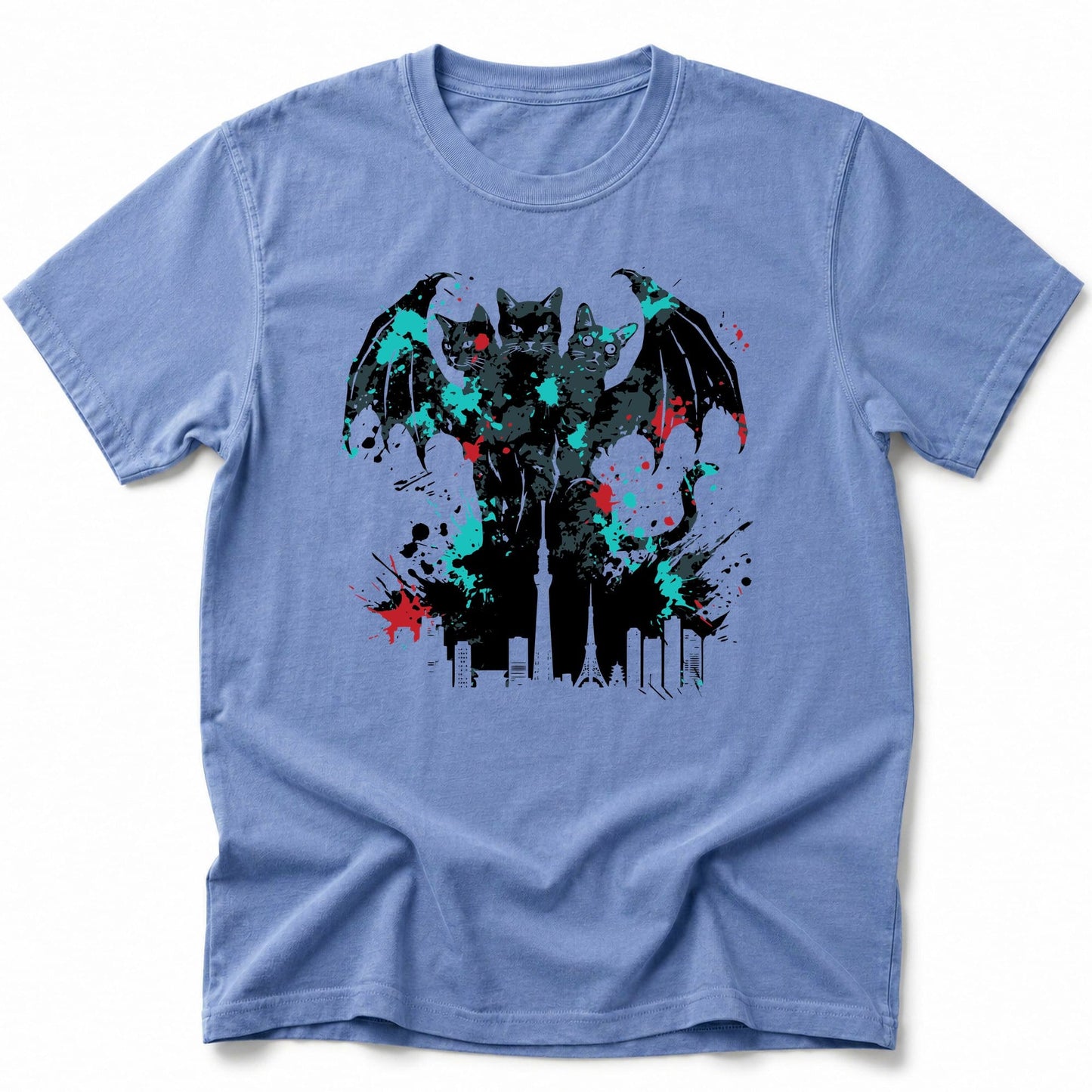 Founders Of Chaos King Nekodorah T-Shirt Blue Jean / S 17104593640570981946 T-Shirt