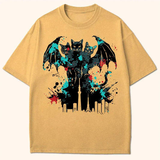 Founders Of Chaos King Nekodorah T-Shirt Mustard / S 21531330513070107687 T-Shirt