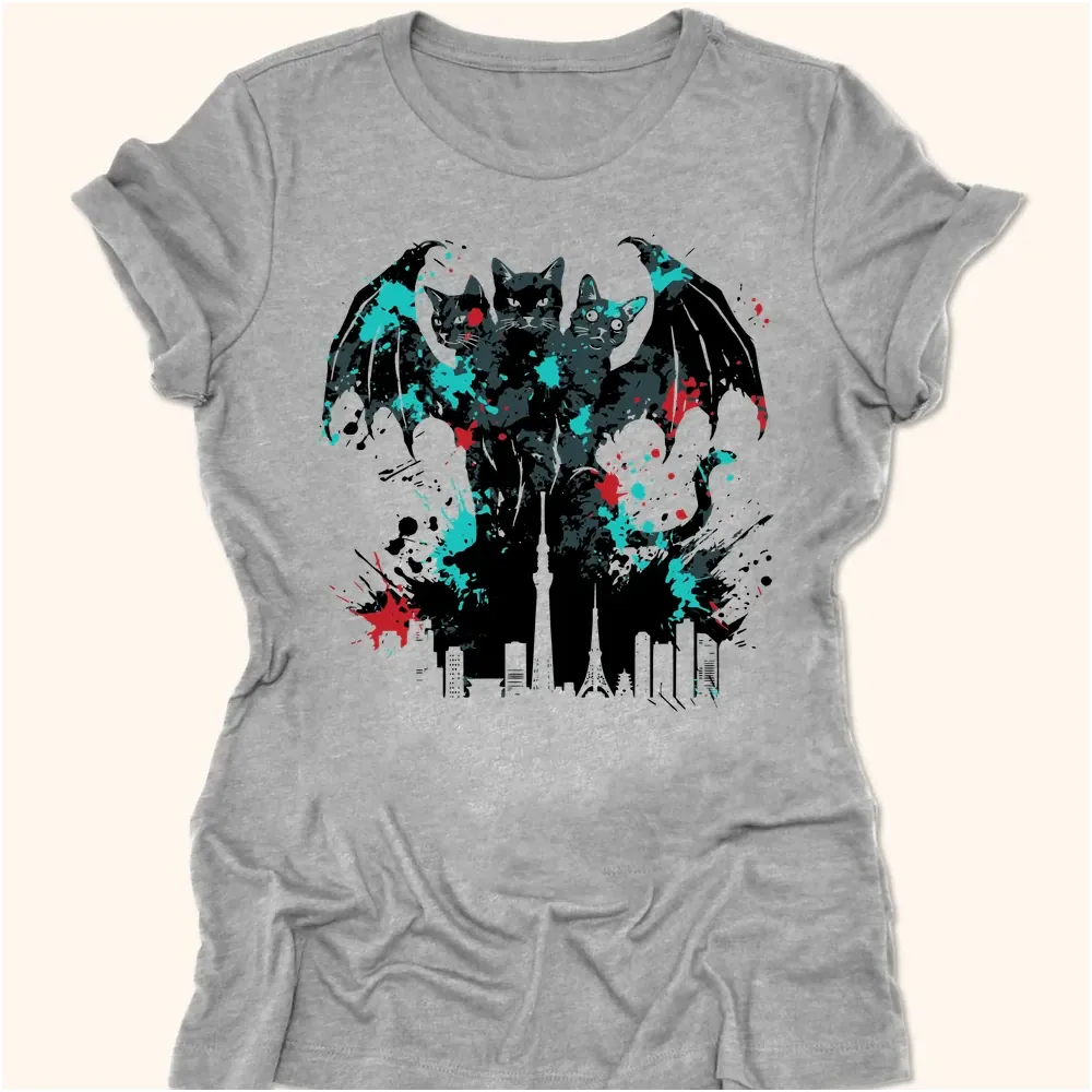 Founders Of Chaos King Nekodorah Womens Tee Athletic Heather / S 53906834283201622294 T-Shirt