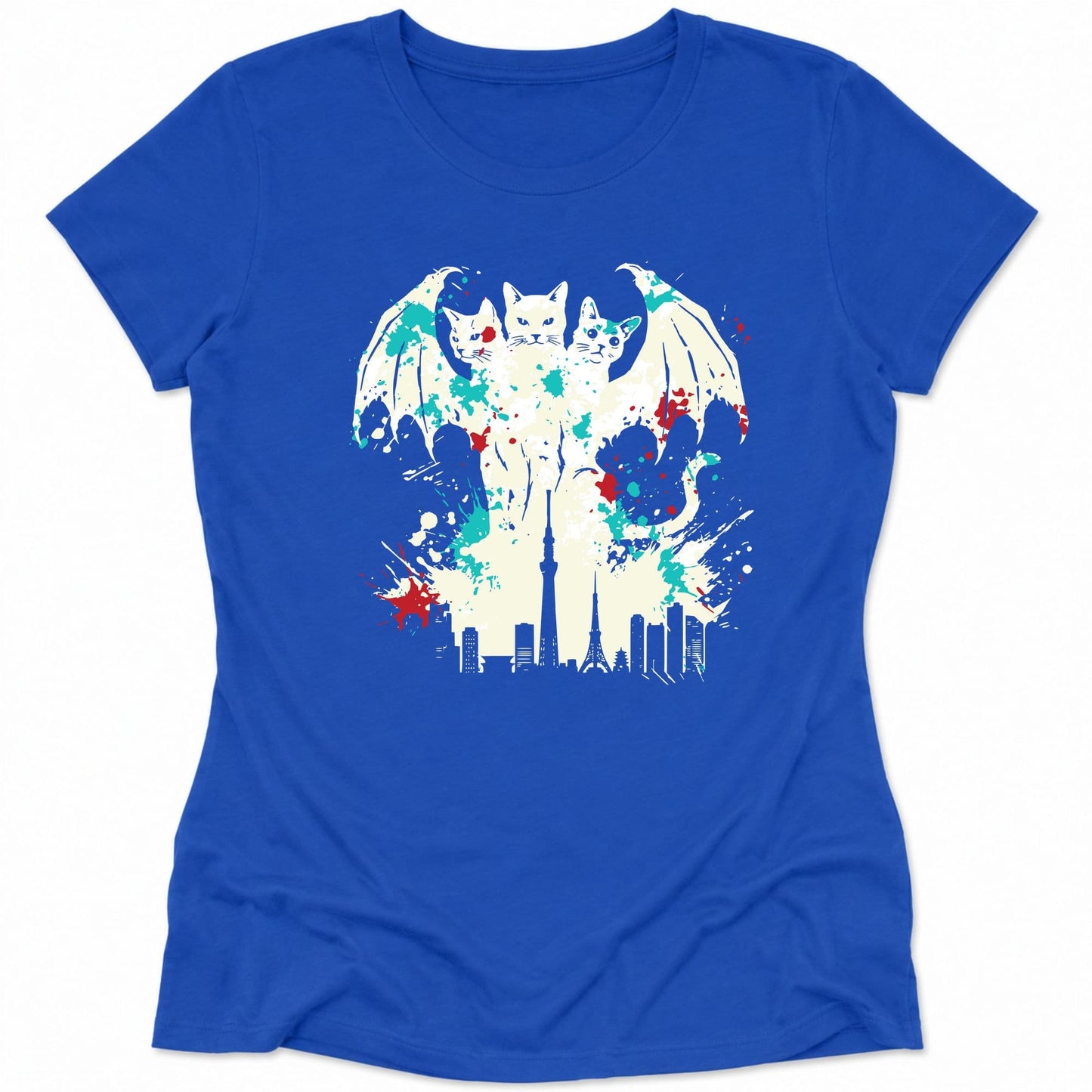 Founders Of Chaos King Nekodorah Womens Tee True Royal / S 14663868896368675539 T-Shirt