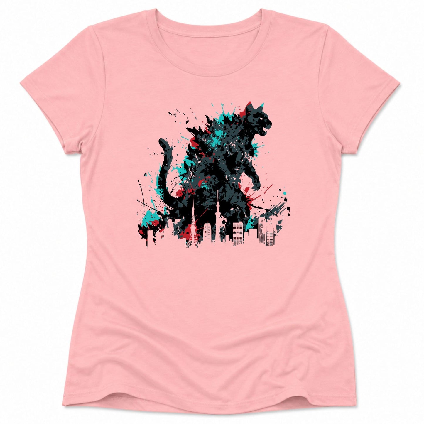 Founders Of Chaos Kyattojira Womens Tee Pink / S 13005238480806380422 T-Shirt