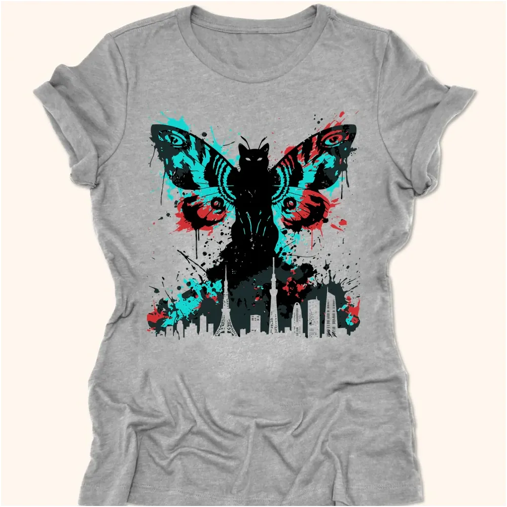 Founders Of Chaos Nyasura Womens Tee Athletic Heather / S 40773617044670716602 T-Shirt