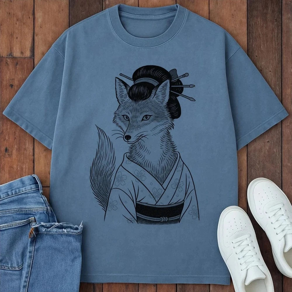 Foxy Grace T-Shirt Blue Jean / S 13784307042211748578 T-Shirt