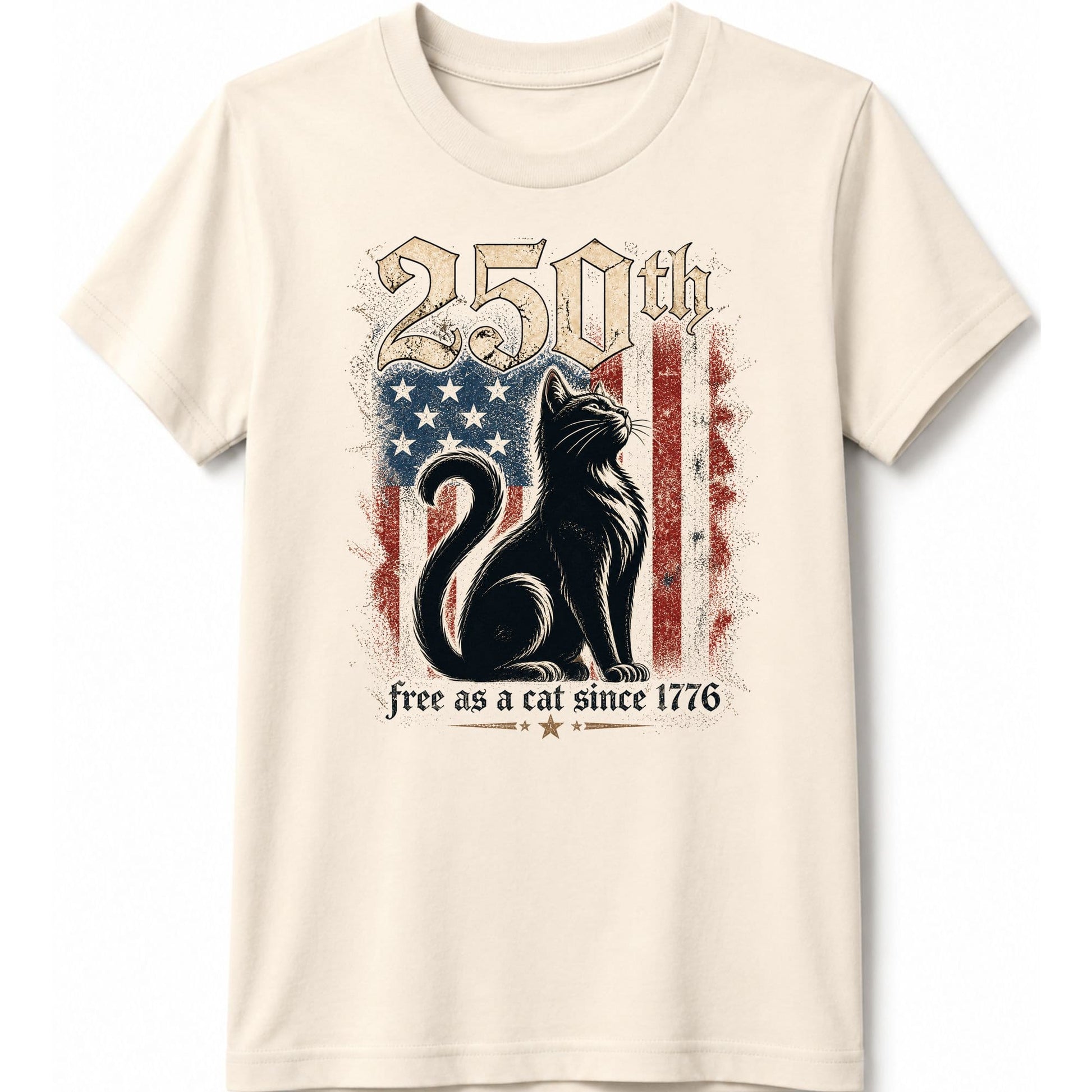 Free As A Cat Kids Tee S / Natural 10040148616557935702 Kids clothes
