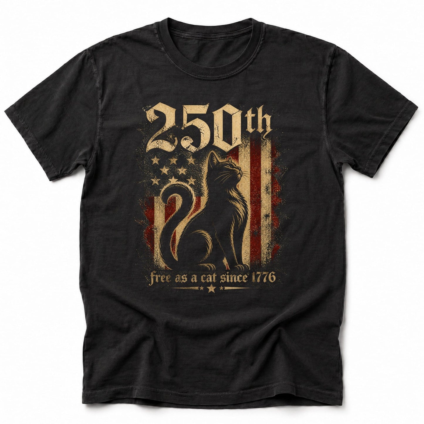 Free As A Cat T-Shirt Black / S 19667778052378482041 T-Shirt