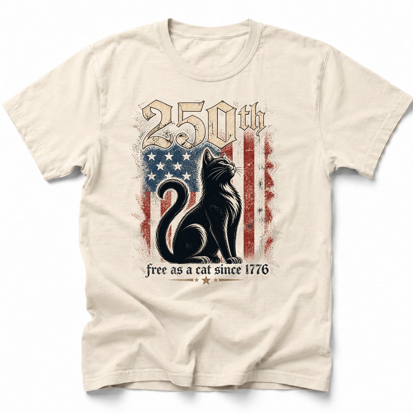 Free As A Cat T-Shirt Ivory / S 30977538304440902714 T-Shirt