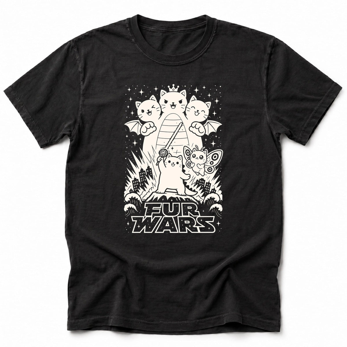 Fur Wars T-Shirt Black / S 25917665607826696504 T-Shirt
