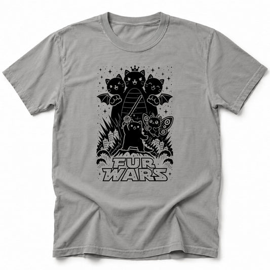 Fur Wars T-Shirt Grey / S 25940364241056086515 T-Shirt