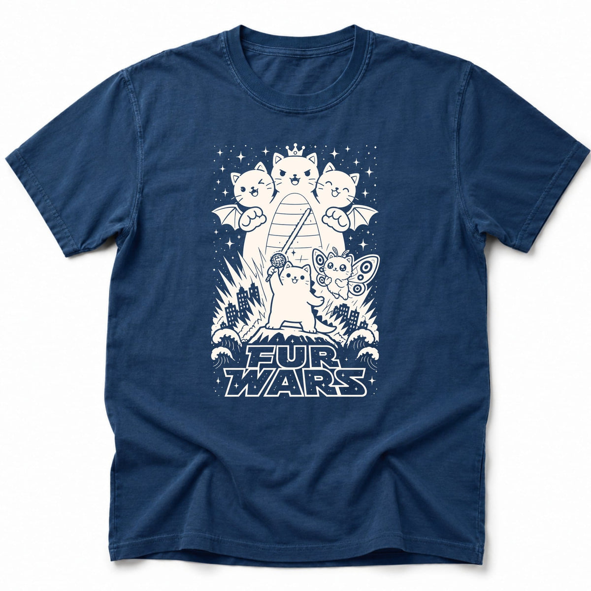 Fur Wars T-Shirt Navy / S 28491164570105551273 T-Shirt